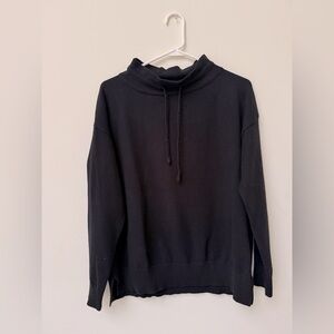 Boutique black drawstring heavier top